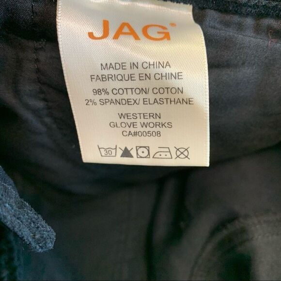 JAG New with tag Black velvet mid rise straight leg pants size 10 - Picture 7 of 12